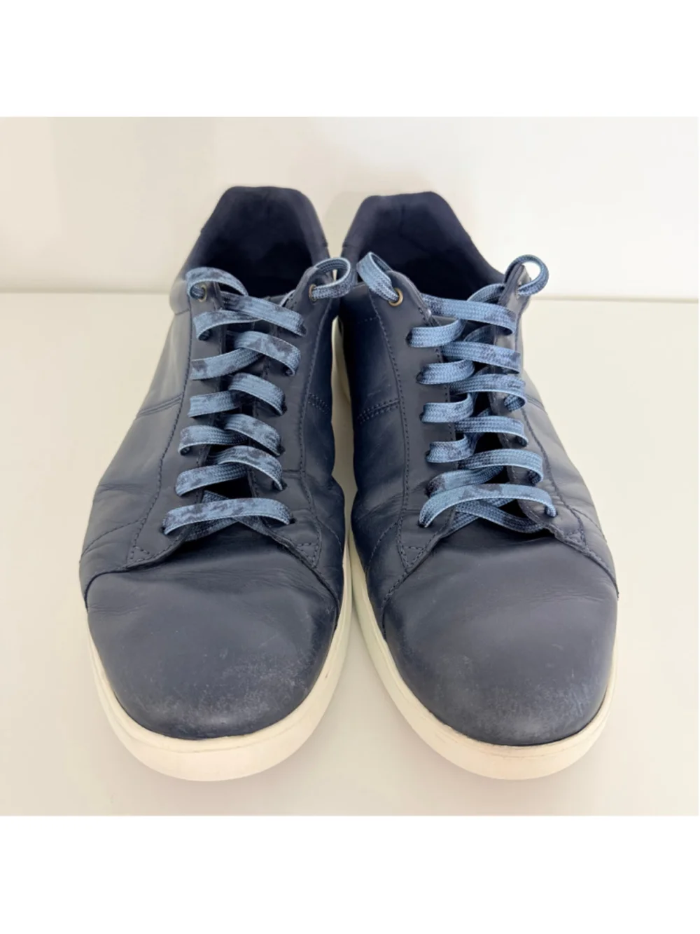 Cole Haan Grand OS Reagan Navy Blue Leather Sneakers Men's Size 12